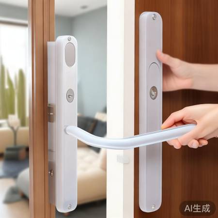 “软材质门把手,防夹手护安全”