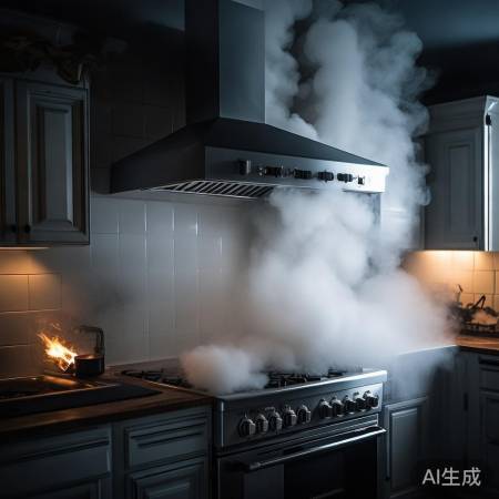 烟花烟雾堵油烟机,火险厨房空气