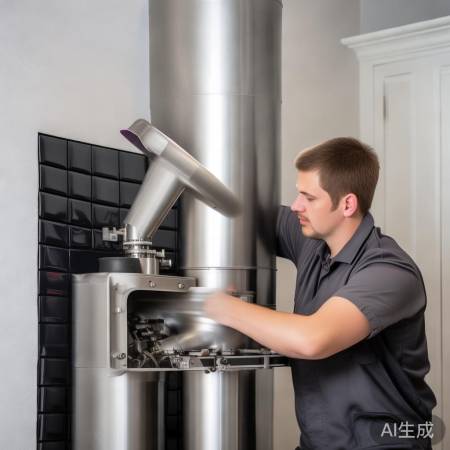 安全安装热水器,倾斜45度,防