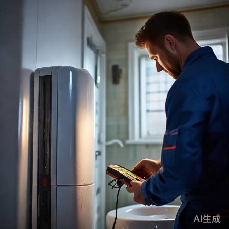 热水器故障,请专业人员检修。