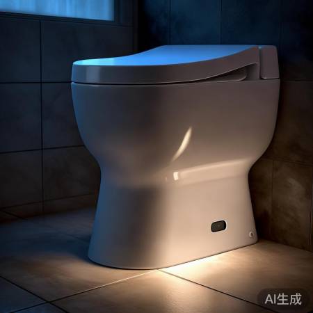 夜灯照亮浴室,安全又贴心。