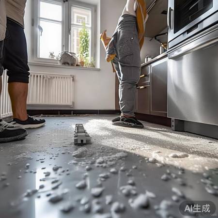 地面不平,消毒柜需调整