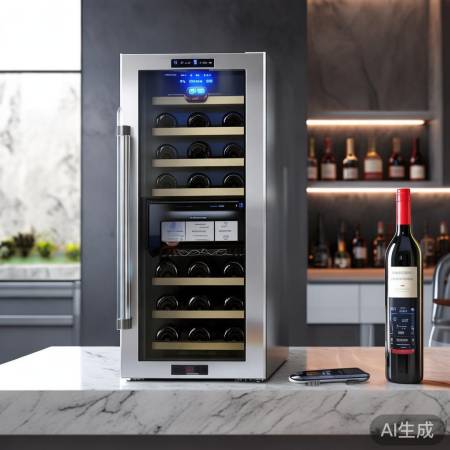 智能红酒柜,温湿度监测,APP
