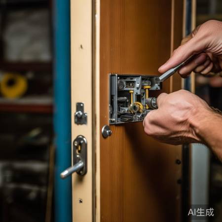 “安装锁芯套筒,检查功能正常。