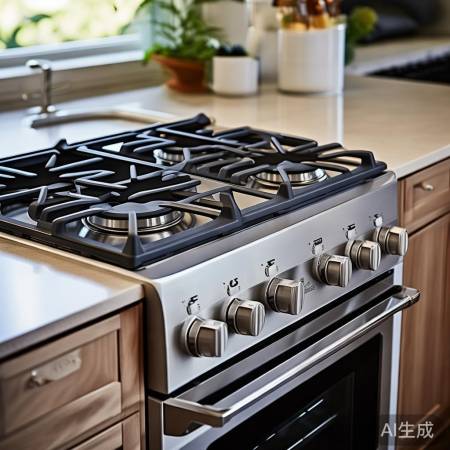 时尚简约燃气灶,小巧美观,厨房