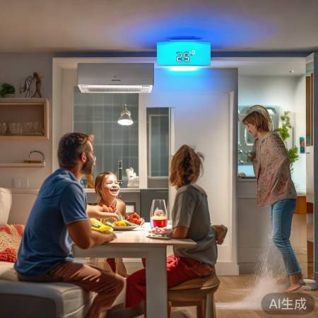 空调26度,节能洗浴。