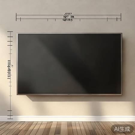 电视尺寸标注非精确,边框厚度影