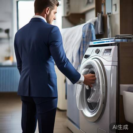 西装洗衣三要点:选程序、洗衣袋