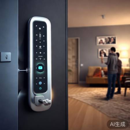 智能锁，便捷回家，手机解锁，贴