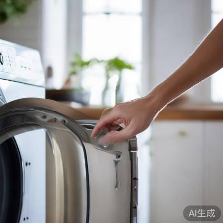 “波轮洗衣机，一键开门便捷”