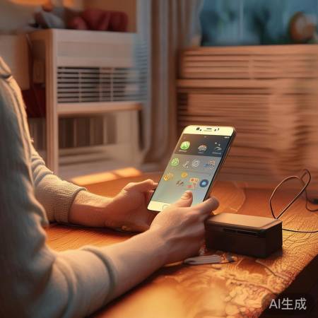 远离空调充电，手机安全又高效。