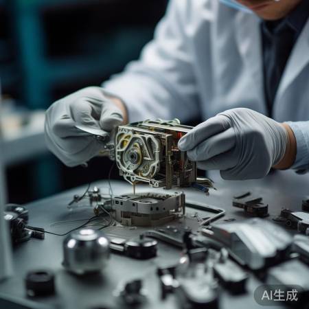 拆解智能锁芯步骤解析图