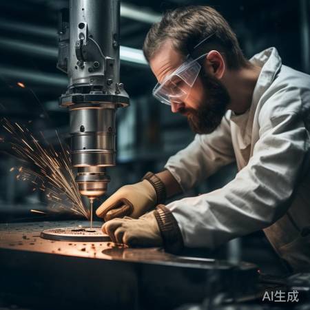 钻孔安全，护具防护。