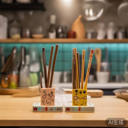 创意筷子架，实用又趣味