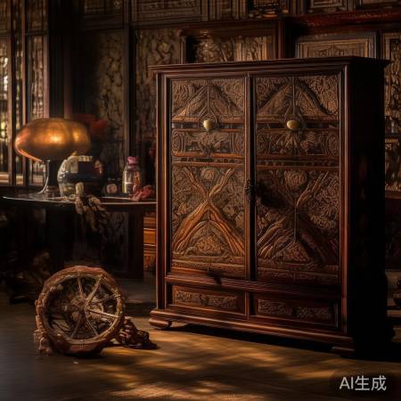 风水物摆保险柜,旺财增气。