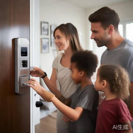 “家享便捷，指纹密码助你入。”