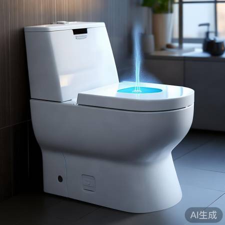 智能马桶,自动冲洗,舒适便捷。