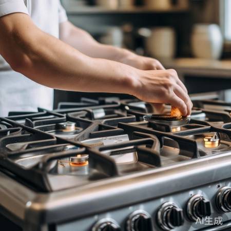 燃气灶清洁,燃烧器无残留