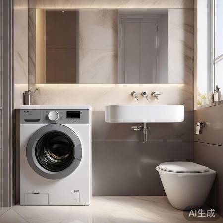 卫生间布局：洗脸台与洗衣机距离