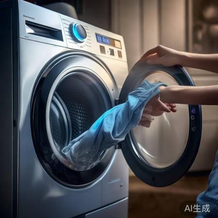 洗衣机提示洗涤,再按键重洗。