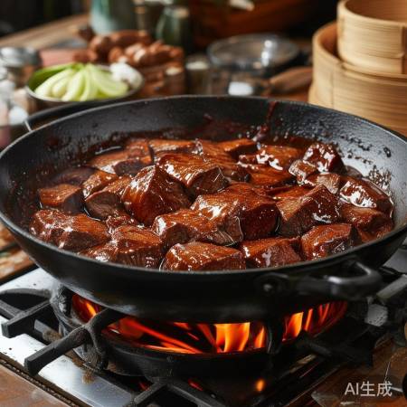 红烧牛肉,美味营养,家庭聚餐佳