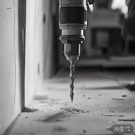 电钻精准钻孔，力道适中护墙面。