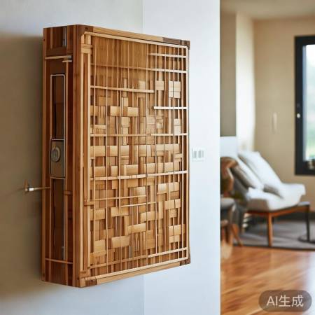 环保材料定制壁挂炉遮挡架，绿色