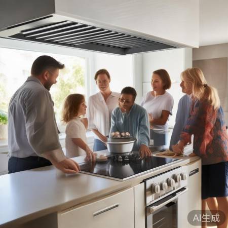 集成灶节能,调风量降噪,厨房更