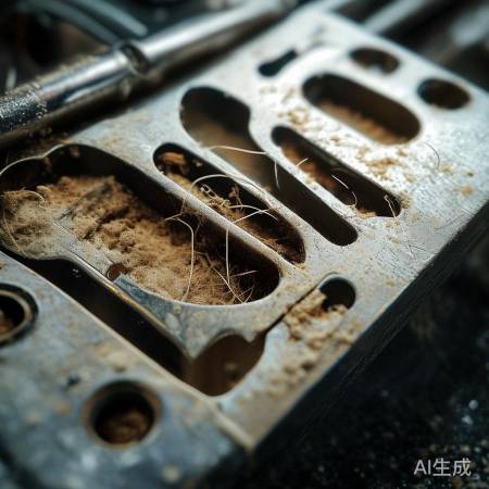 锁舌异物卡住，需清理。