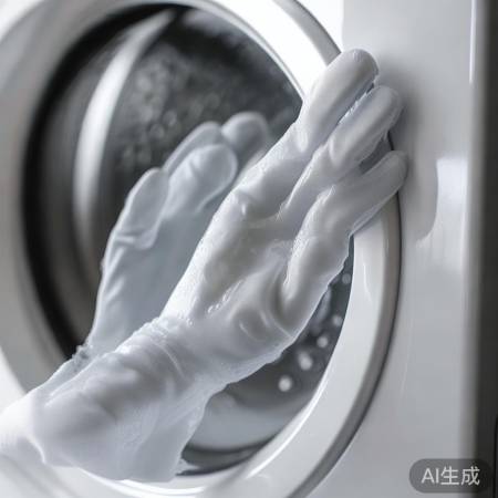 “洗衣机专用手套,安全放心洗!