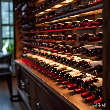 红酒架宜高视平，光照通风佳。