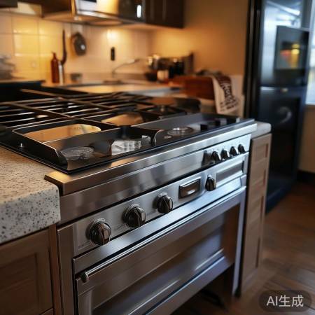 厨房燃气旁,集成灶安装宜!