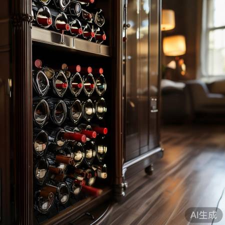 红酒架保品质，促成熟，酒柜关键