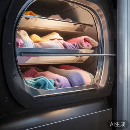 洗衣机隔板分区,衣物整洁高效烘