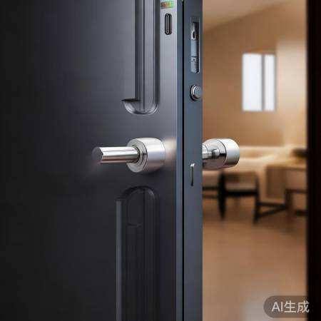 “新型防盗门防夹手，安全便捷！