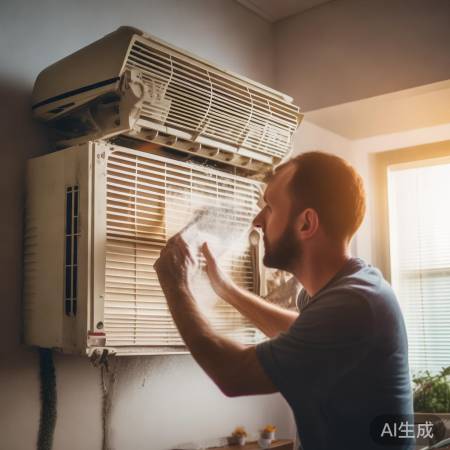 “空调清洁保养，延长使用寿命”