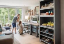 防盗门巧挂衣物，轻松整理家居空间