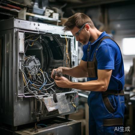 拆洗衣机，检查维修。