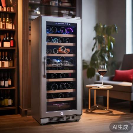 带指纹锁红酒柜,居家好物推荐