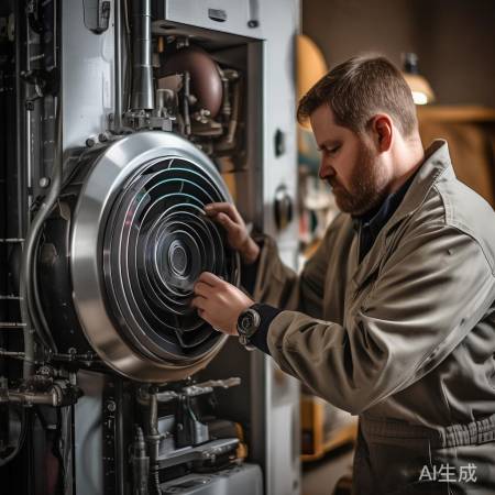 “调试风机，壁挂炉关键部件检测