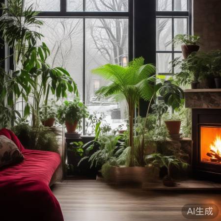 冬季家居添绿植,美化空气又保暖