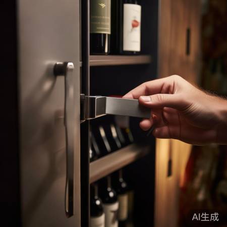 红酒柜卡片解锁，调正位置解锁。