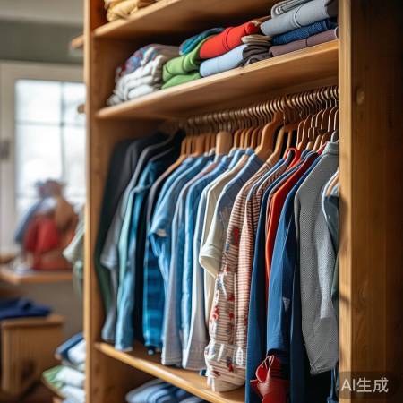 衣物收纳，保持空间，避免变形。