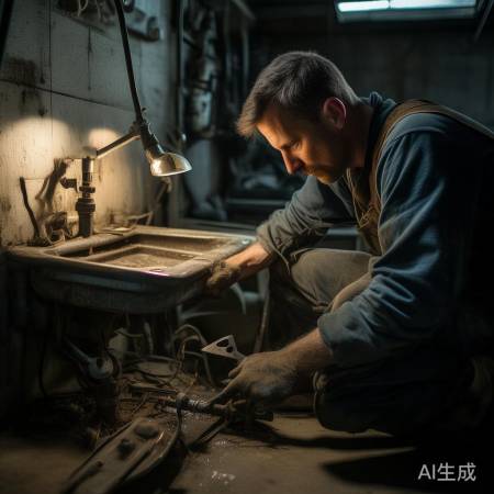 检查排水阀钢丝,剪断损坏钢丝