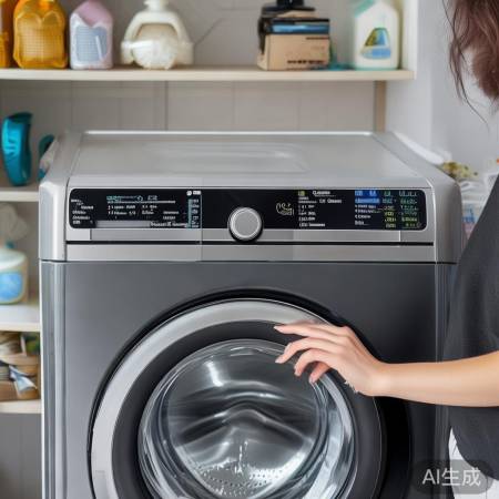 长虹洗衣机选程序，材质污渍定洗