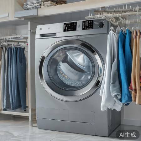 智能洗衣机,一键洗护便捷!