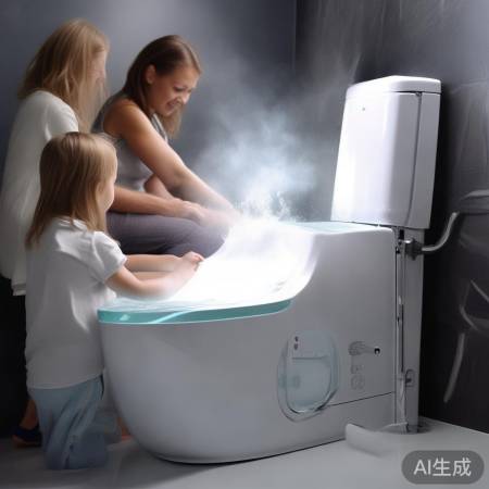 智能马桶,热水即出,舒适体验!