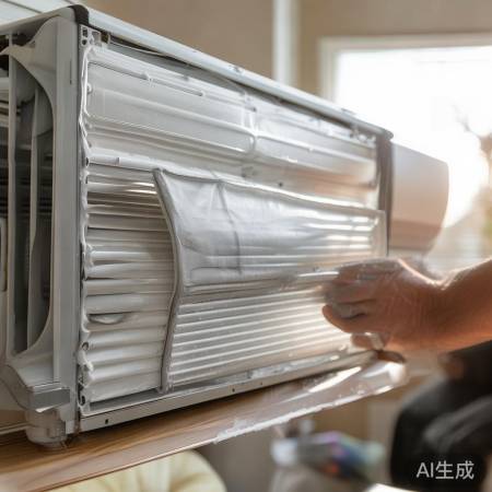 空调保养：定期清洗滤网，保持清