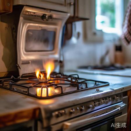 燃气灶进风口小,空气流通不畅,