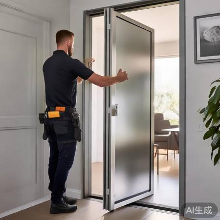 “铝合金门安装简单，提升生活品